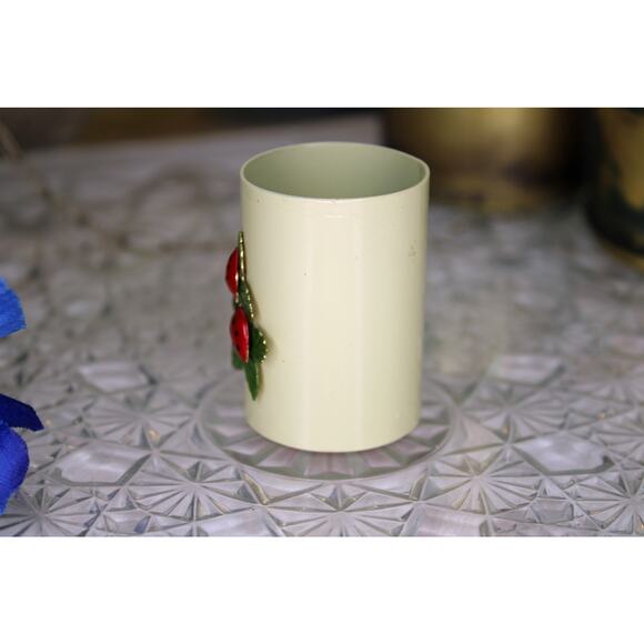 George Good Korea Enameled Metal Strawberry Toothpick Holder - Picture 4 of 6